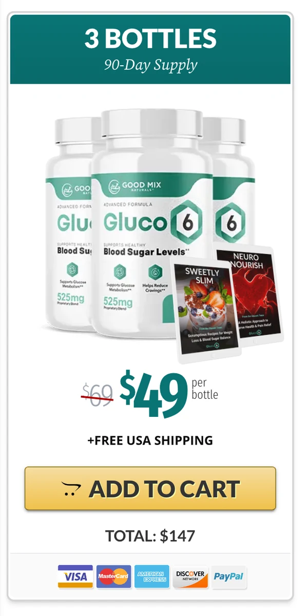Gluco6 3 bottles