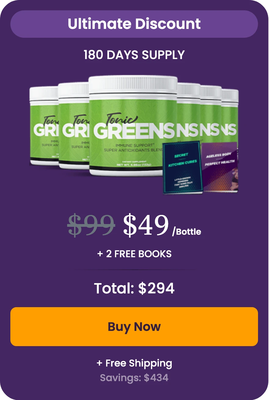 Tonic Greens 6 bottles